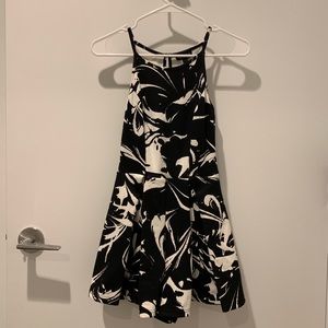 Black and white dress